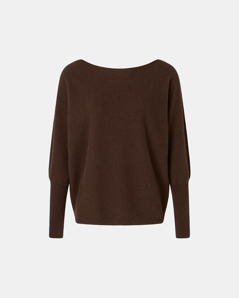Pull Penseeboat chocolat en cachemire_5