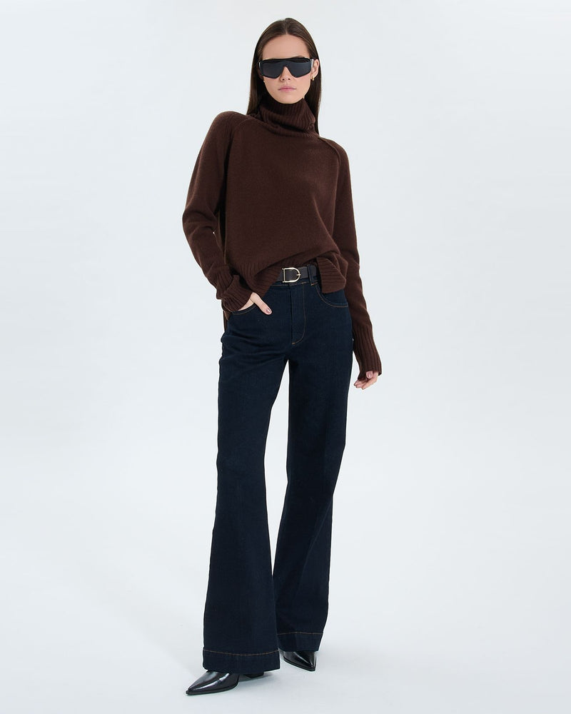 Pull Nefeli chocolat en cachemire_1