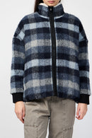 Chaqueta de cuadros con forro de sherpa - Breeze Plaid - Mujer