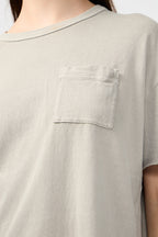 Relaxed-Fit Jersey T-Shirt With Pocket - Pigment Ficelle - Women