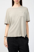 Relaxed-Fit Jersey T-Shirt With Pocket - Pigment Ficelle - Women