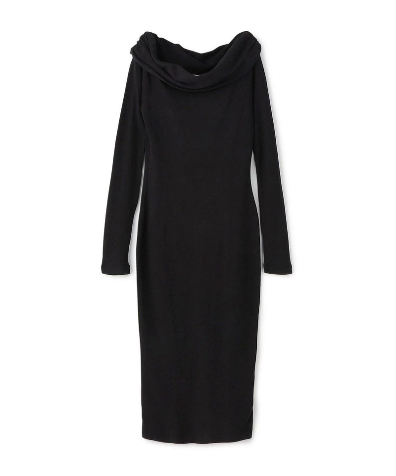 Vestido de punto reciclado - Negro - Mujer