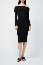 Recycled Jersey Dress - Black - Women