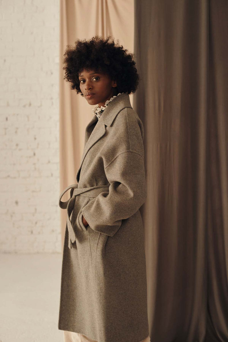 Manteau Sullyne - Gris Mélangé - Femme