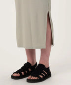 Ribbed V-Neck Dress - Silt - Women