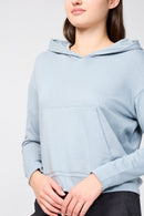 Sudadera Clean De Terry Reciclado - Ocean Mist - Mujer