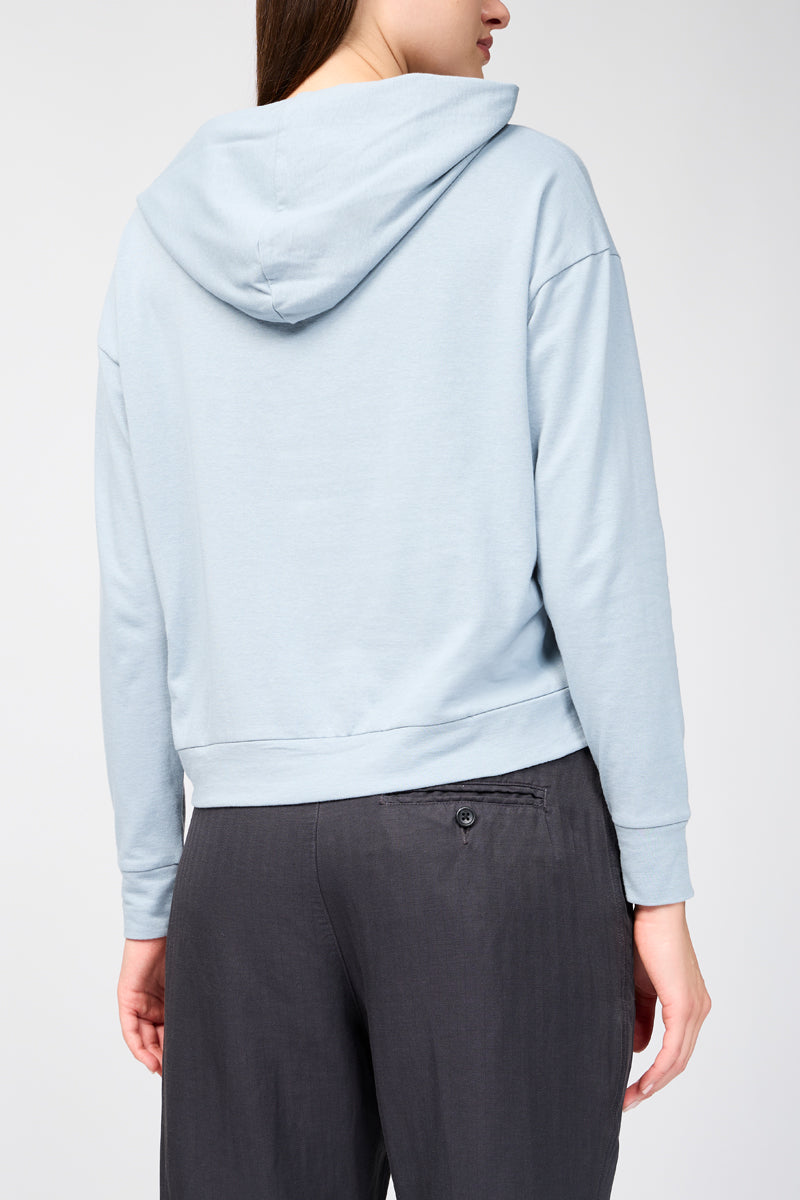 Sudadera Clean De Terry Reciclado - Ocean Mist - Mujer