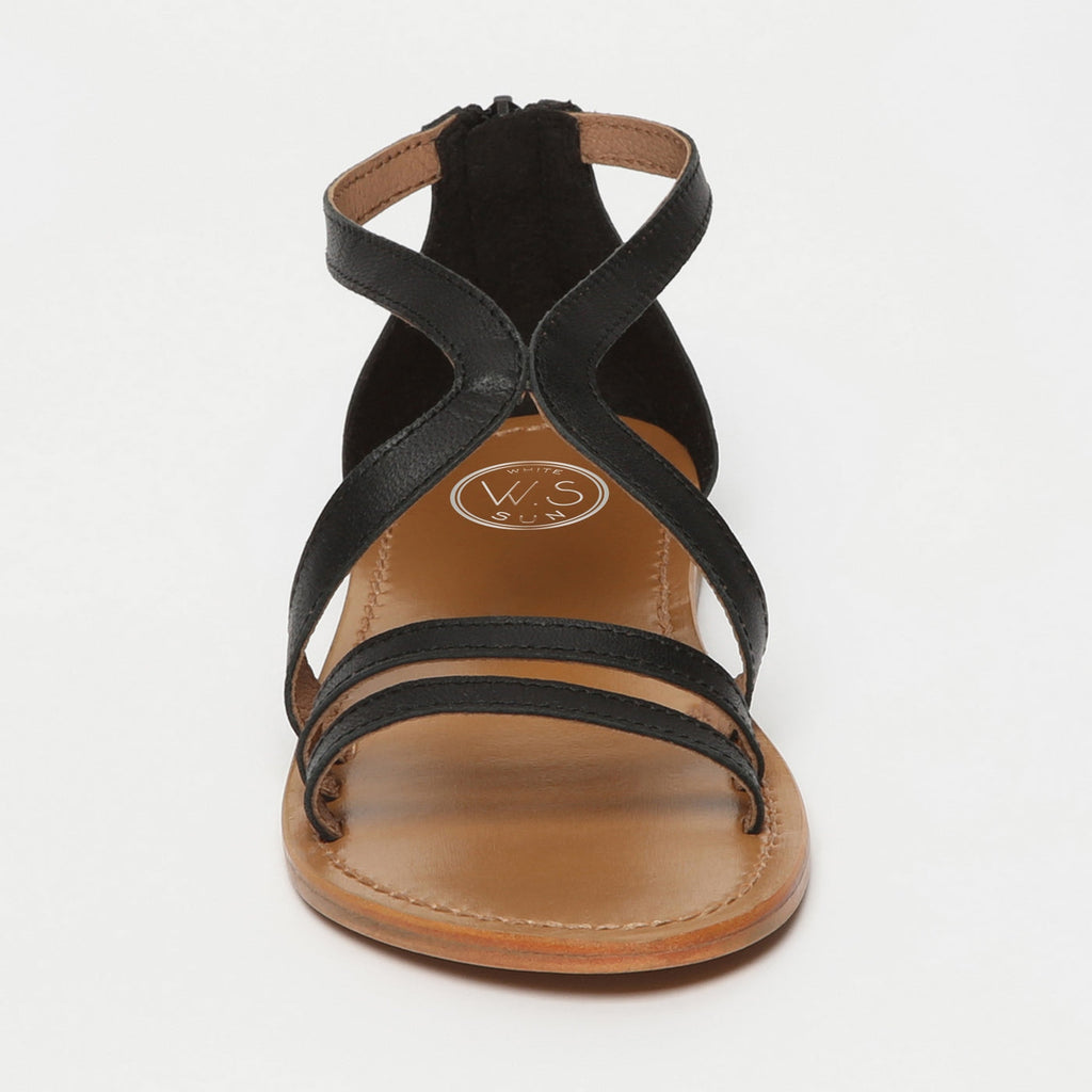 White Sun - Sandalias Felderi - Goat Black - Negras