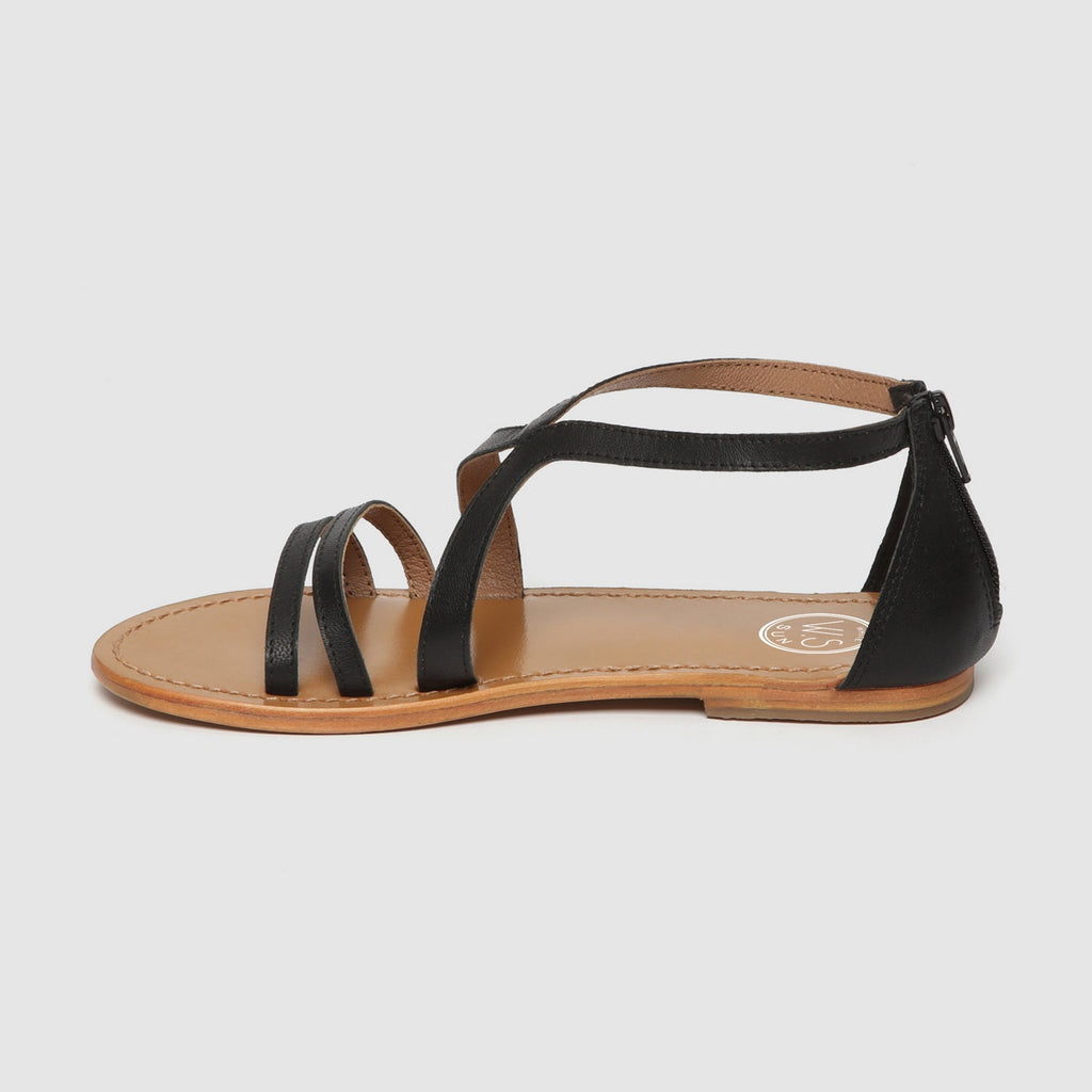 White Sun - Sandalias Felderi - Goat Black - Negras