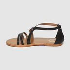 White Sun - Sandalias Felderi - Goat Black - Negras