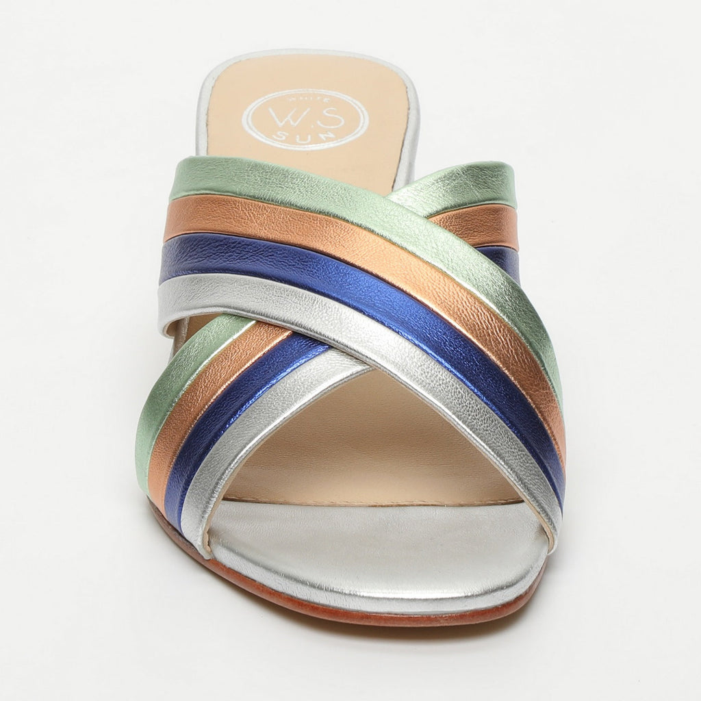 Sandales Wesley - Silver+Electricblue+Orange+Green