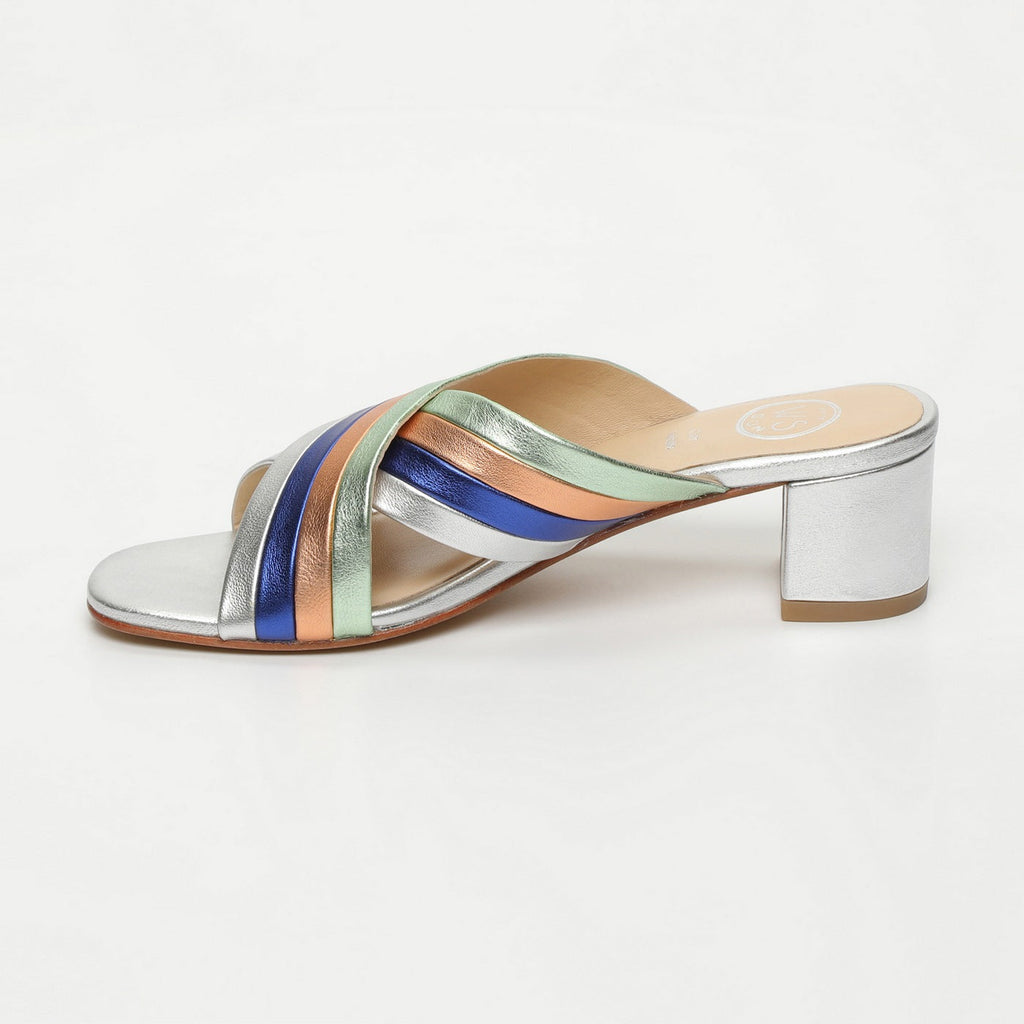 Sandales Wesley - Silver+Electricblue+Orange+Green
