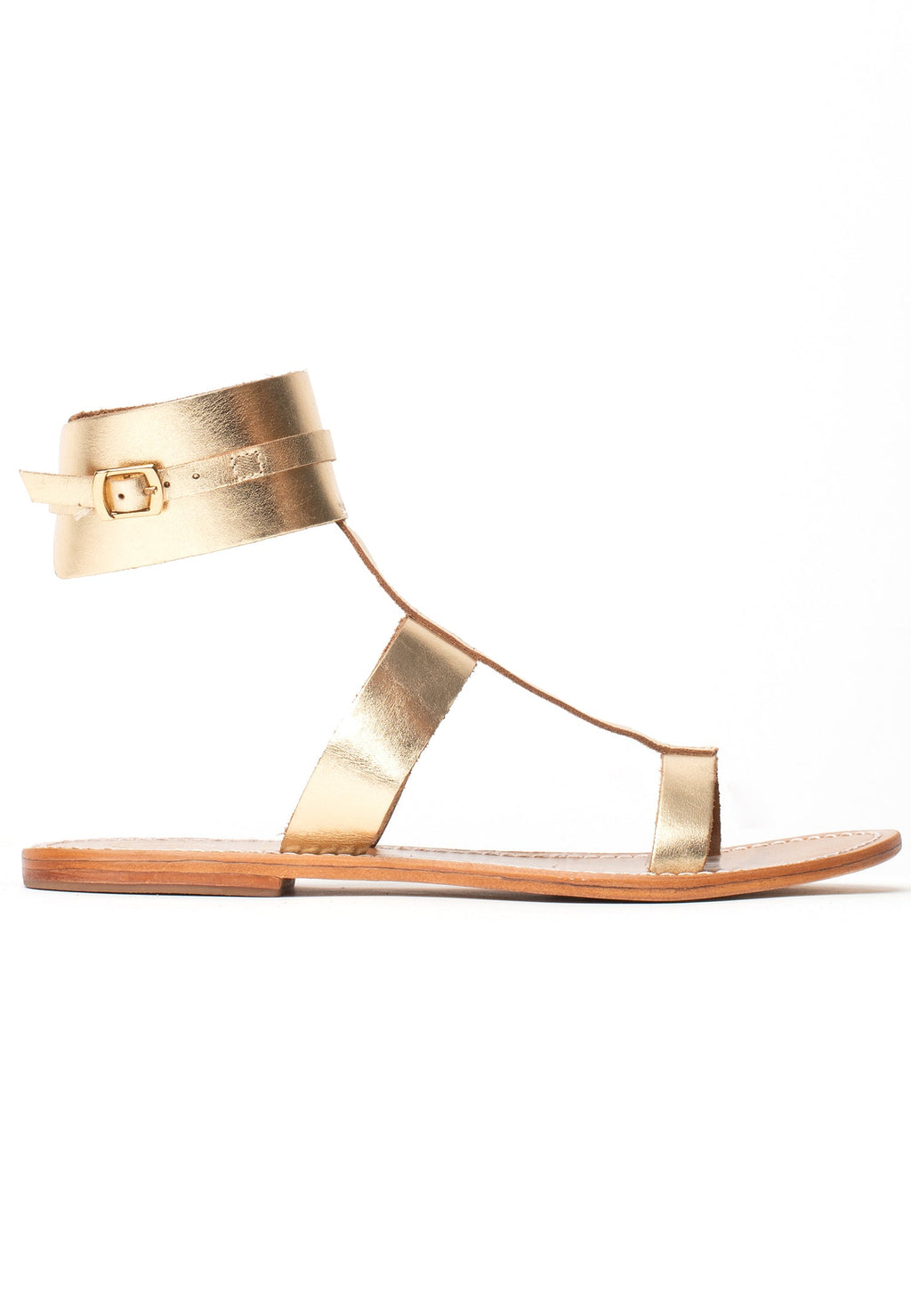 White Sun - Sandalias Barcari - Buff Dark Gold - Dark Gold