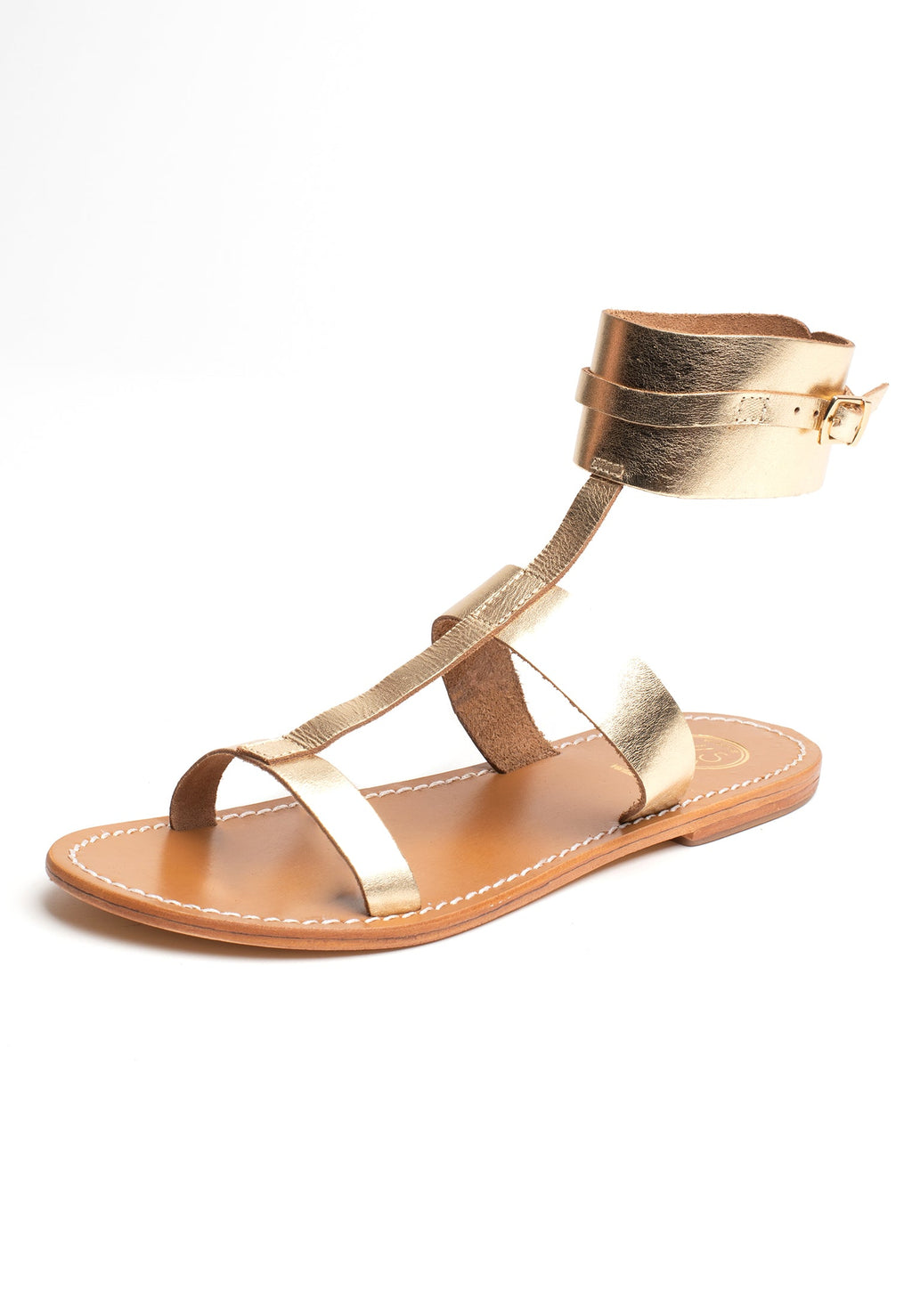 White Sun - Sandalias Barcari - Buff Dark Gold - Dark Gold