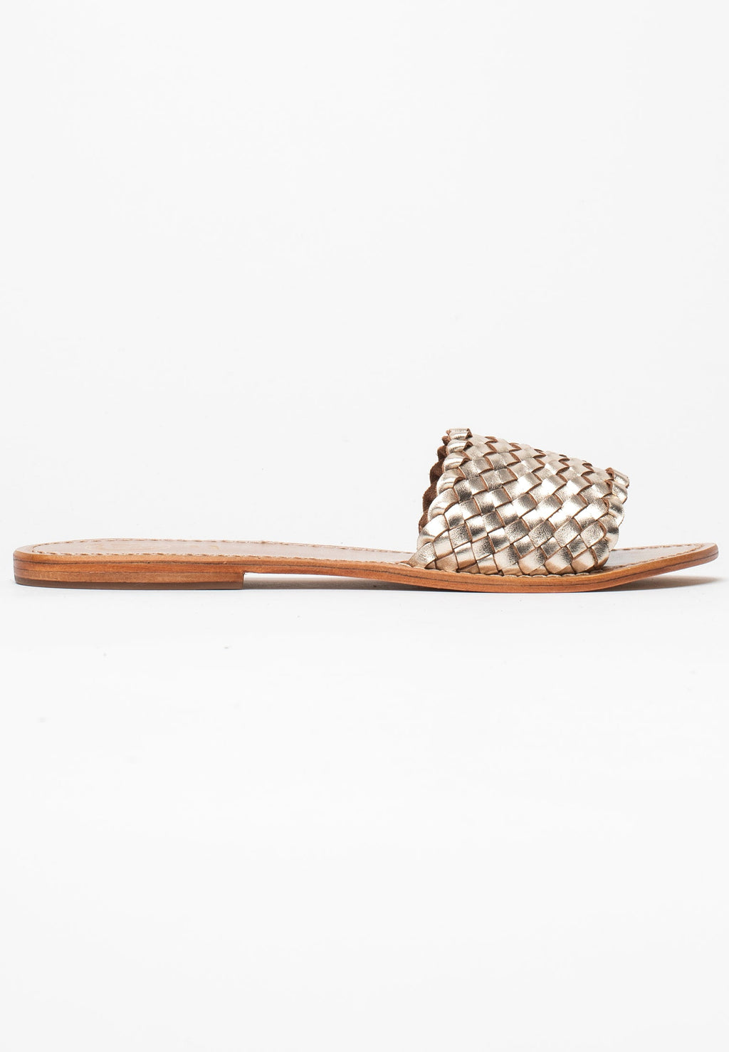 White Sun - Candida Mules - Gold