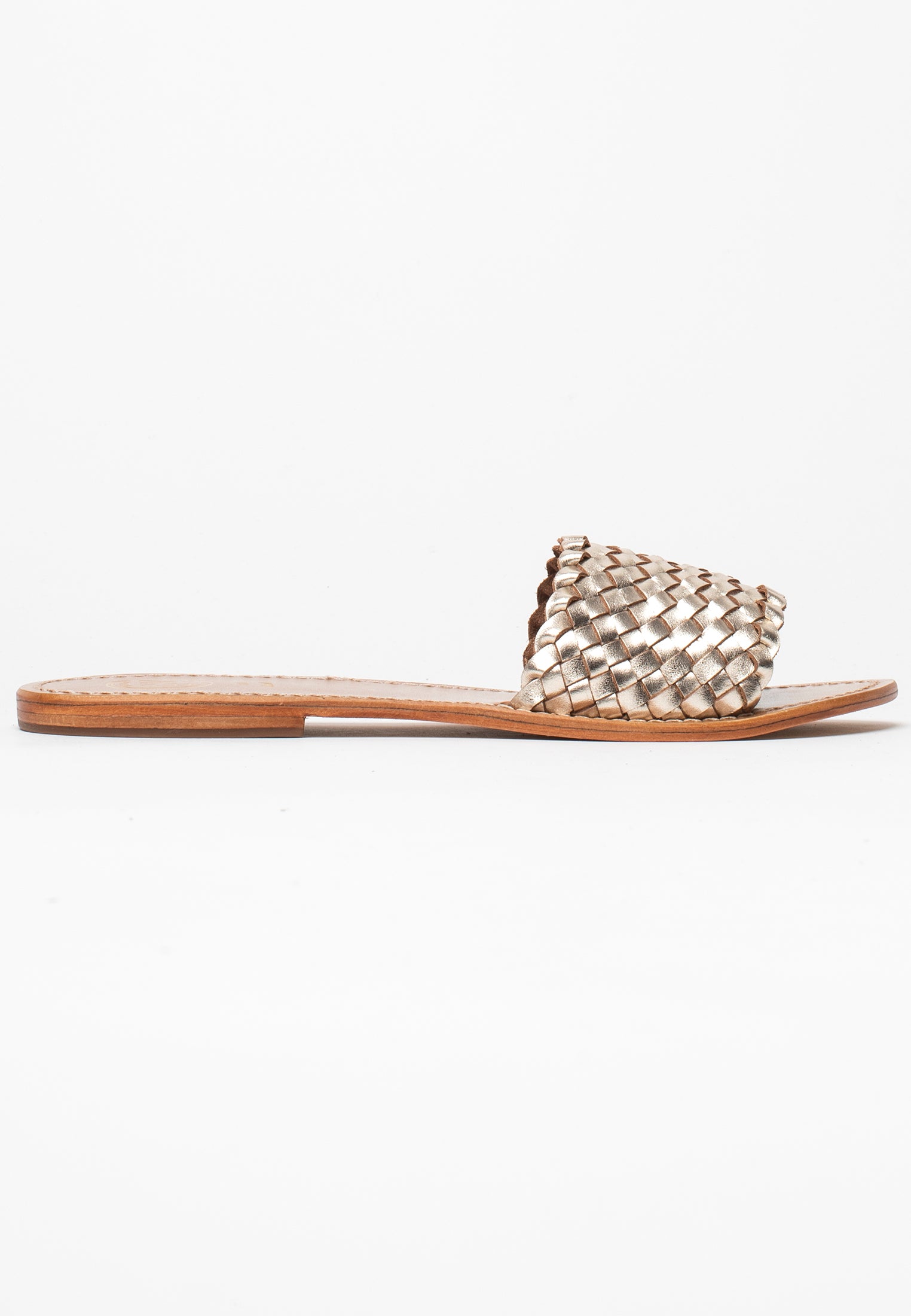 White Sun - Candida Mules - Gold