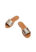 White Sun - Candida Mules - Gold