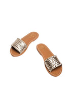 White Sun - Candida Mules - Gold