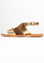 White Sun - Feijoa Sandals - Buff Dark Gold - Dark Gold