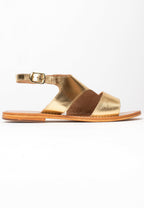 White Sun - Feijoa Sandals - Buff Dark Gold - Dark Gold