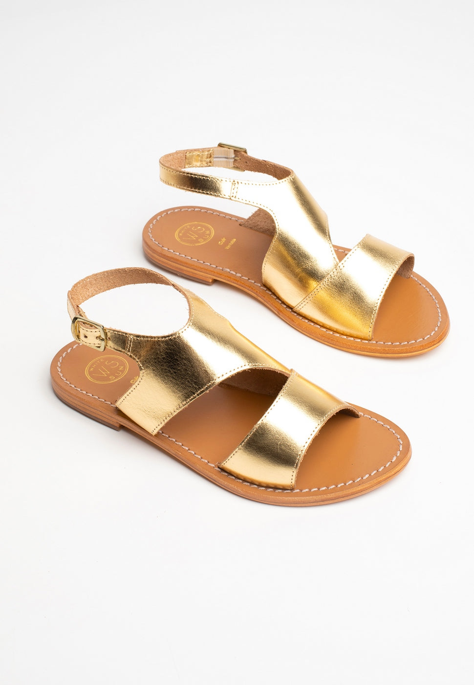 White Sun - Feijoa Sandals - Buff Dark Gold - Dark Gold