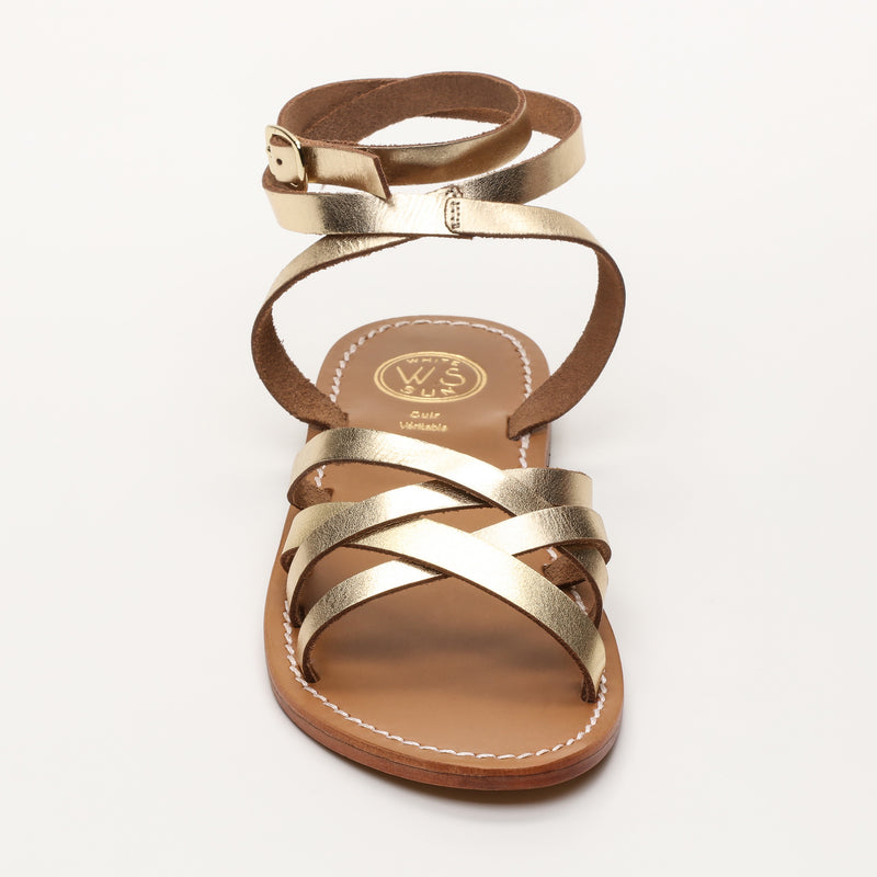 White Sun - Sandales Montgomery - Dark Gold Buff - Dark Gold