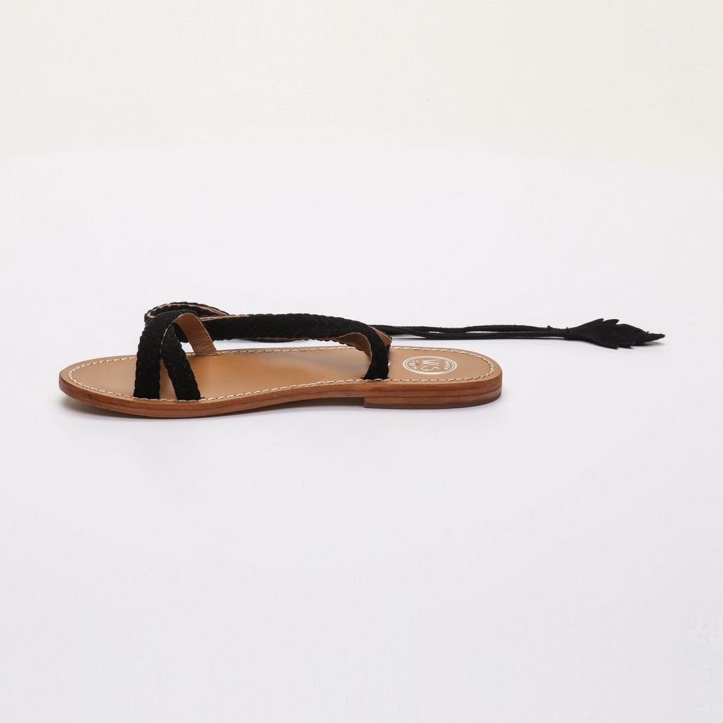 White Sun - Sandals Mora - Black - Women