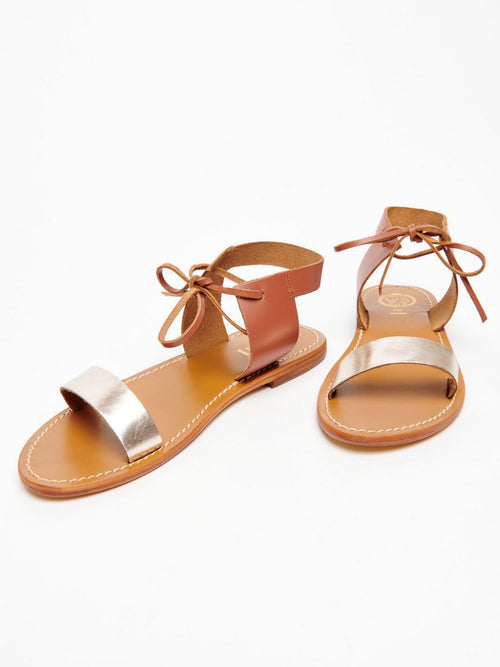 Sandalias Bahia - Camel y oro