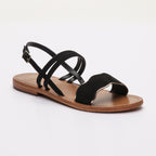 Bacis Sandals - Black+Gold