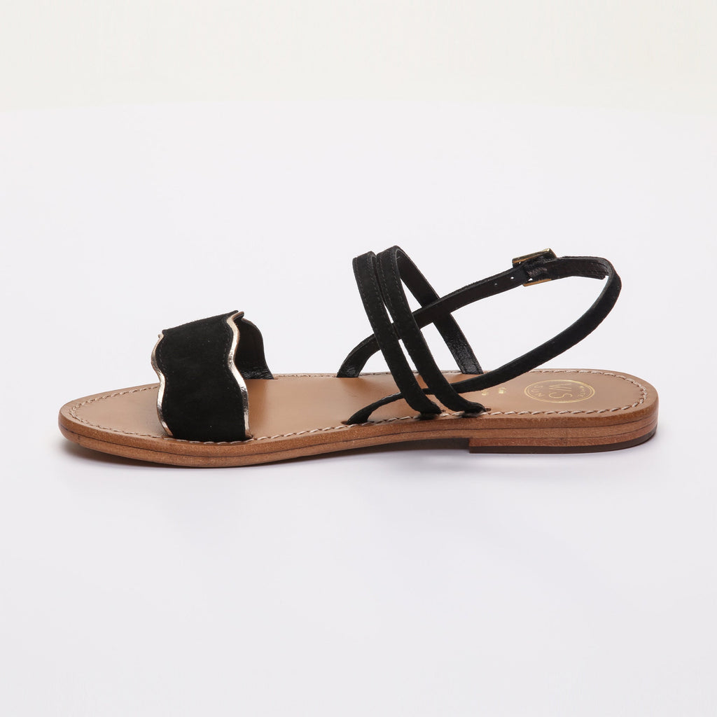 Sandales Bacis - Black+Gold