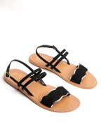 Bacis Sandals - Black+Gold