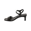 White Sun - Sandales Talon Abey - Black Sheep Nappa - Black