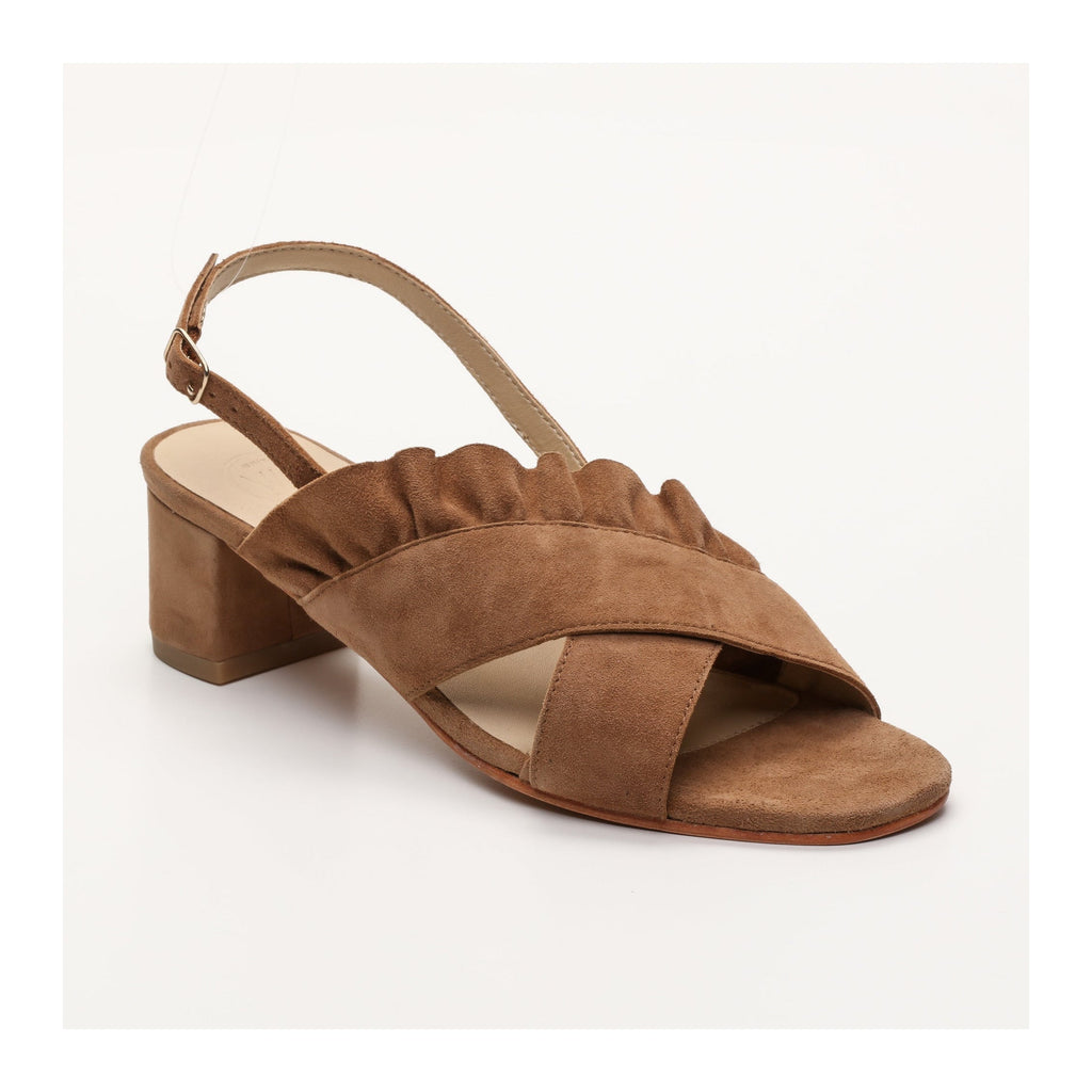 White Sun - Bena Heeled Sandals - Brown