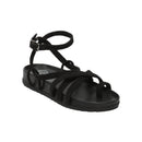 White Sun - Sandales Ava - Black Goat Suede - Black