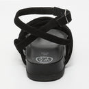 White Sun - Sandales Ava - Black Goat Suede - Black