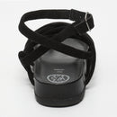 White Sun - Sandales Ava - Black Goat Suede - Black