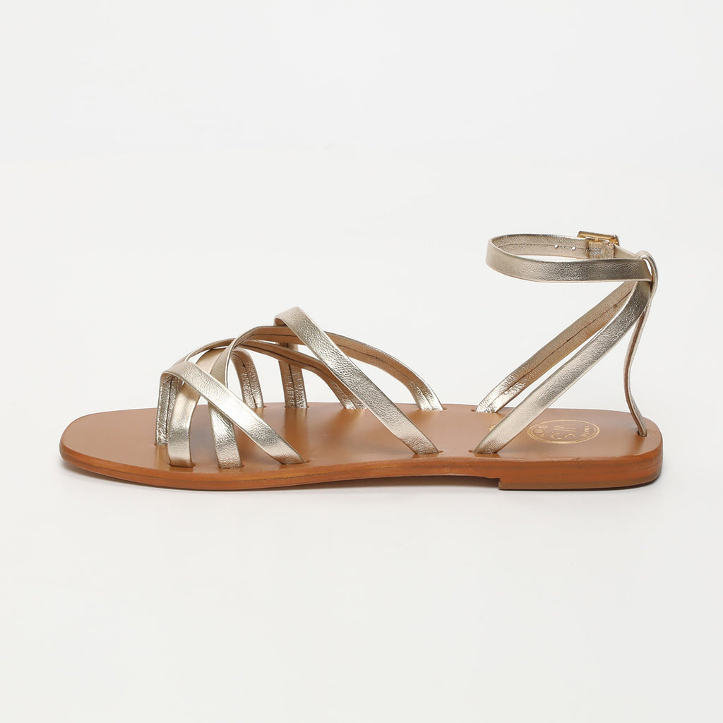 White Sun - Amelia Sandals - Platinium Metallic Nappa - Platinium