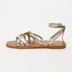 White Sun - Amelia Sandals - Platinium Metallic Nappa - Platinium