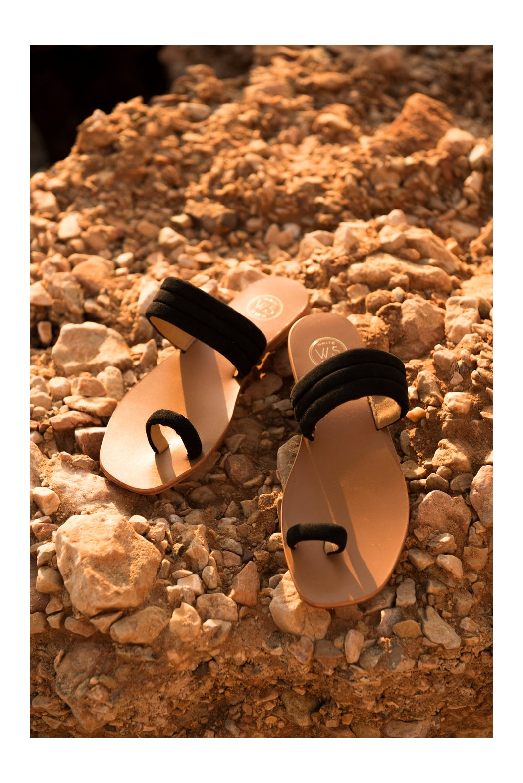 White Sun - Mules Entre-Doigts Millu - Noir - Femme