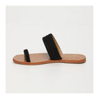 White Sun - Mules Entre-Doigts Millu - Noir - Femme