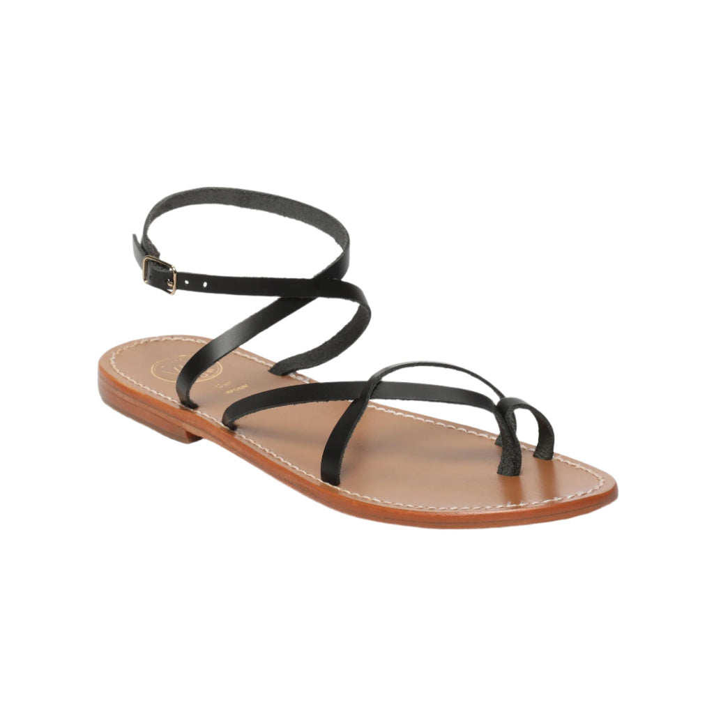 White Sun - Luna Sandals - Black Buff - Black