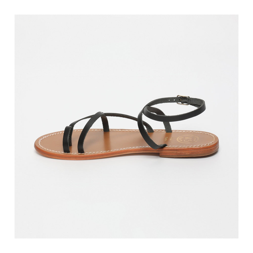 White Sun - Luna Sandals - Black Buff - Black