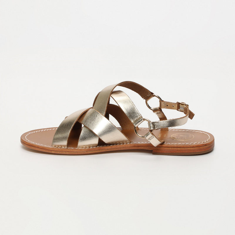 Sol Blanco - Sandalias Ella - Gold Buff - Oro