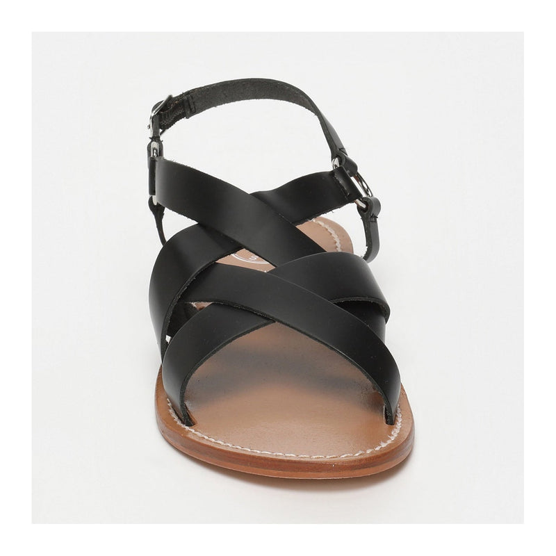 White Sun - Ella Sandals - Black Buff - Black