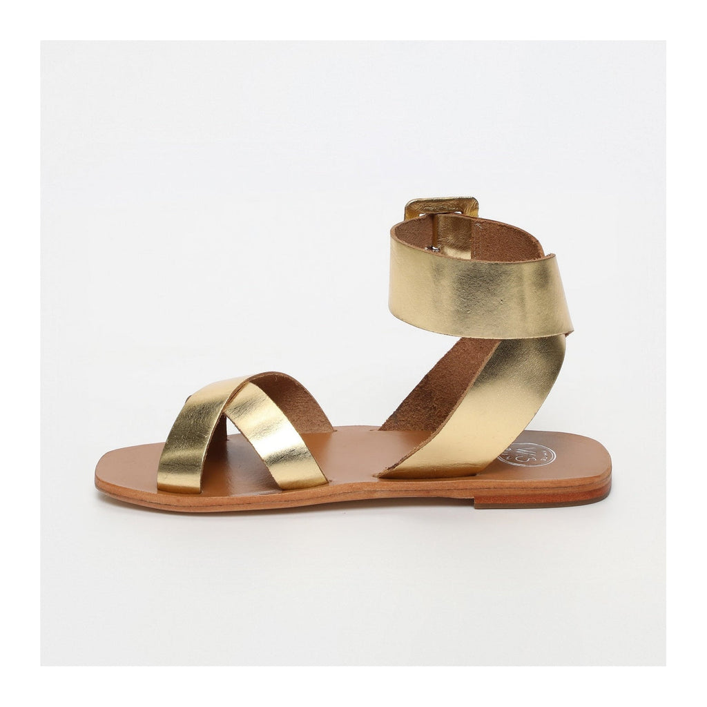 White Sun - Sofia Dark Gold Sandals