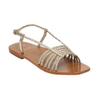 Mila Sandals - Platinium Metallic Nappa - Platinium