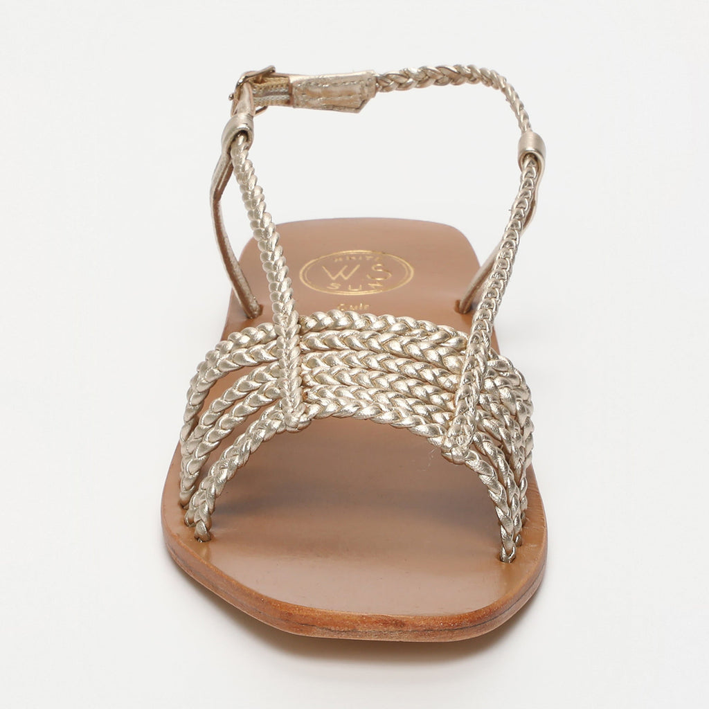 Mila Sandals - Platinium Metallic Nappa - Platinium