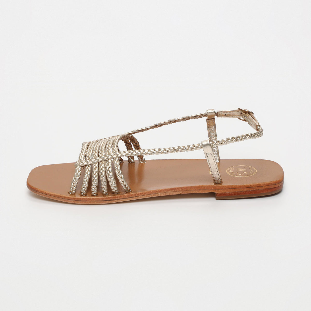 Mila Sandals - Platinium Metallic Nappa - Platinium