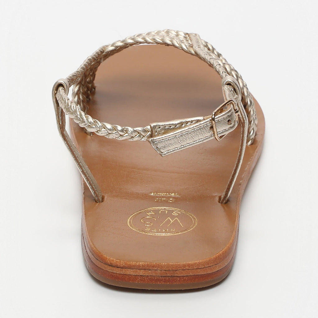 Mila Sandals - Platinium Metallic Nappa - Platinium