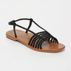 White Sun - Sandalias Mila - Black Sheep Nappa - Negro